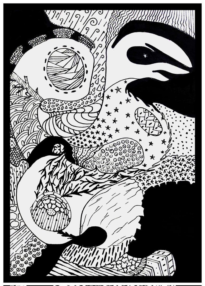chimagineee's tweet photo. @livingarts_eth @objktcom Hey dear Sachin🦋

I call my friend @mirarshn 🌹

"Inner Space"
Physical art
Rapid on paper 📜 
6.6 xtz
2/4
https://t.co/GKrHULb3mx https://t.co/ibZ6WmN7Zn
