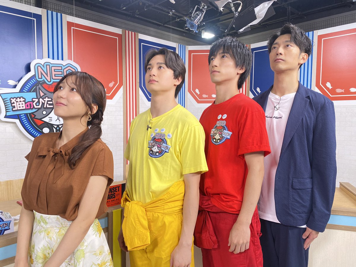 keisukeminami73's tweet photo. tvk「#猫ひた NEO」火曜日

#奥谷知弘 くん #黒田昊夢 くん
昨日に引き続き #小池れいあ アナ
かながわMIRAI なぎさ先生
精進料理のお師匠・五月さん

ウェルカムして頂きありがとうございます！
おかげさまでとても楽しい時間に！

引き続き心は強火で精進して参ります🙏

22時〜再放送もお楽しみに！ https://t.co/8oBA0pZIyl