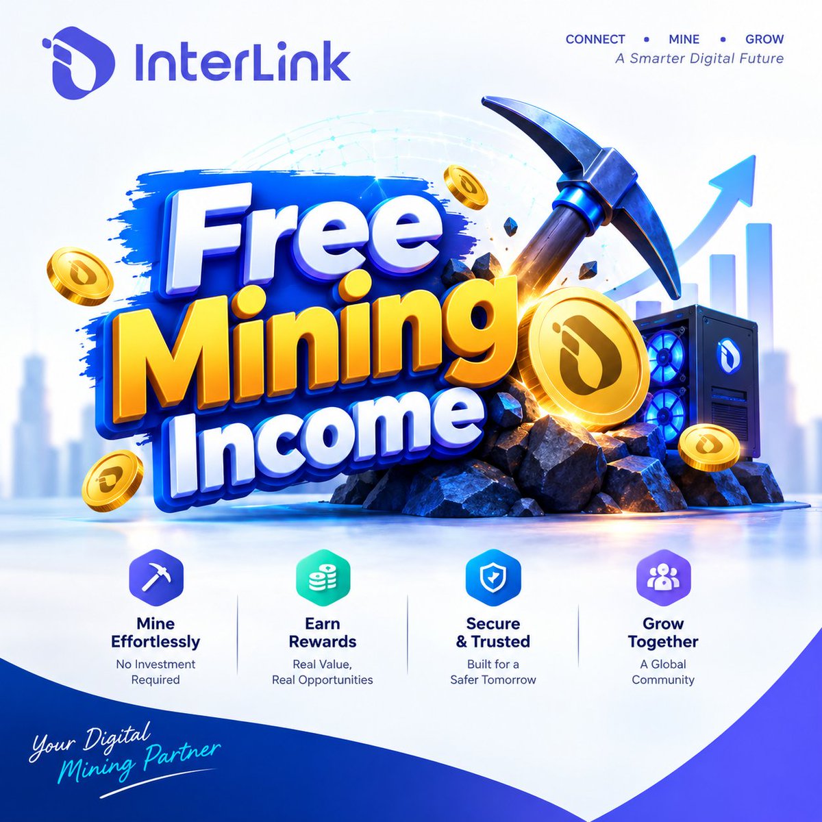 MRasel72041's tweet photo. From digital participation to community growth, InterLink is shaping a fresh approach to mining. Discover the ecosystem, stay connected, and move forward with purpose. #InterLink #ITLG #ITL #ITLX https://t.co/HLC028lDSp