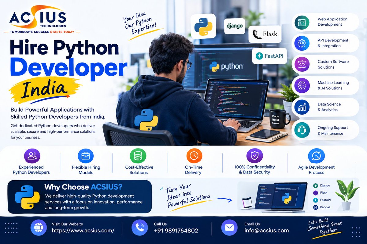 acsius's tweet photo. Python just overtook JavaScript on GitHub after a decade. Talent is getting scarce. 🐍

Hire Python Developer India Near Me — real-time collaboration before competition drives demand even higher.

🌐 Visit: https://t.co/CqdkN3y2ff

#PythonDevelopment #HirePythonDeveloperIndia https://t.co/vUbUDM3Q3L