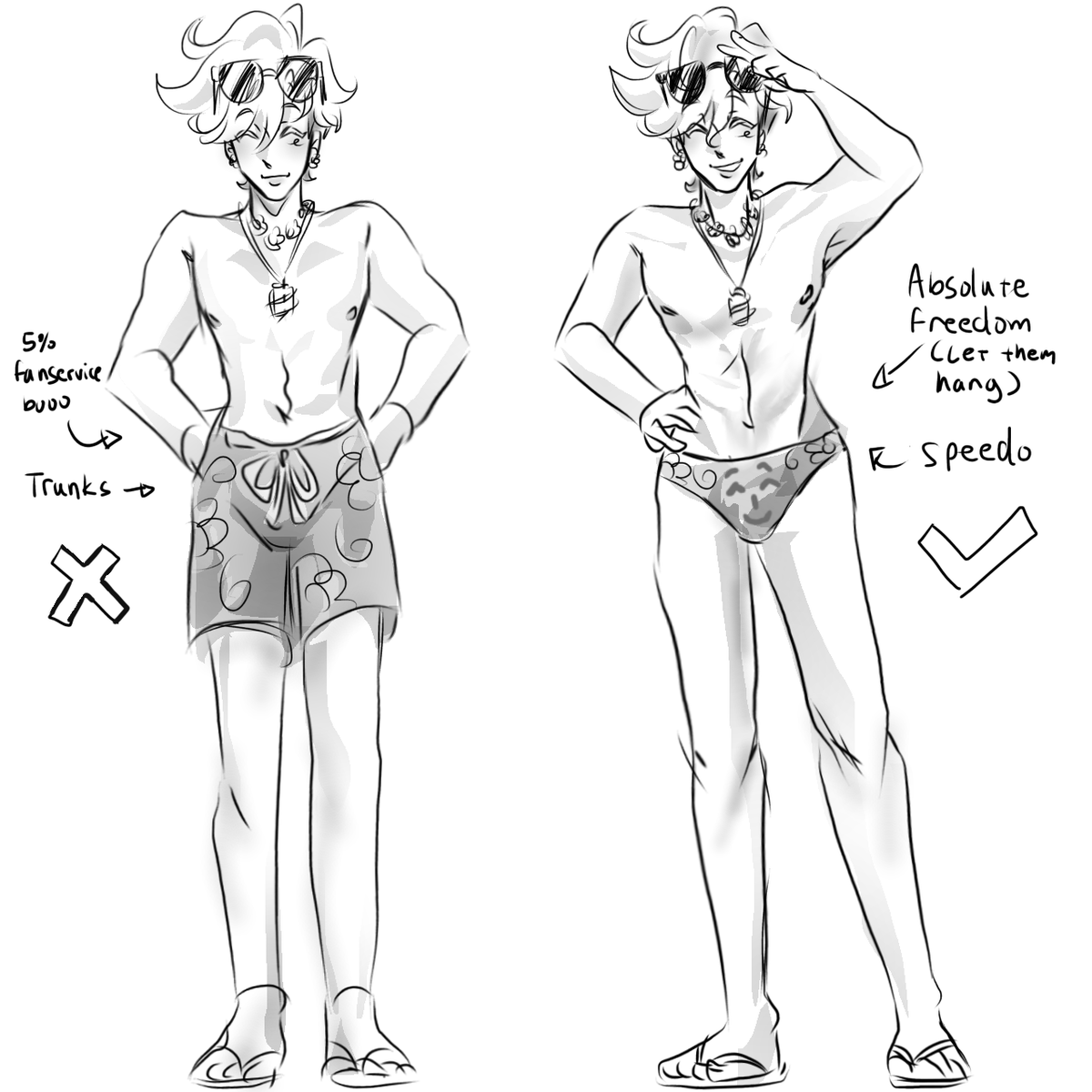 Inpropermands's tweet photo. He would wear a speedo you can’t convince me otherwise #deltaruneㅤㅤㅤ https://t.co/aSvgCIbnzo