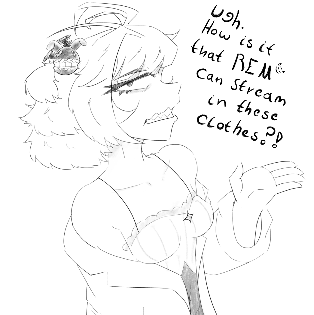 RogerTheBoyo's tweet photo. It was about time to draw Doc in REM's clothes https://t.co/EDaylm0bfO
