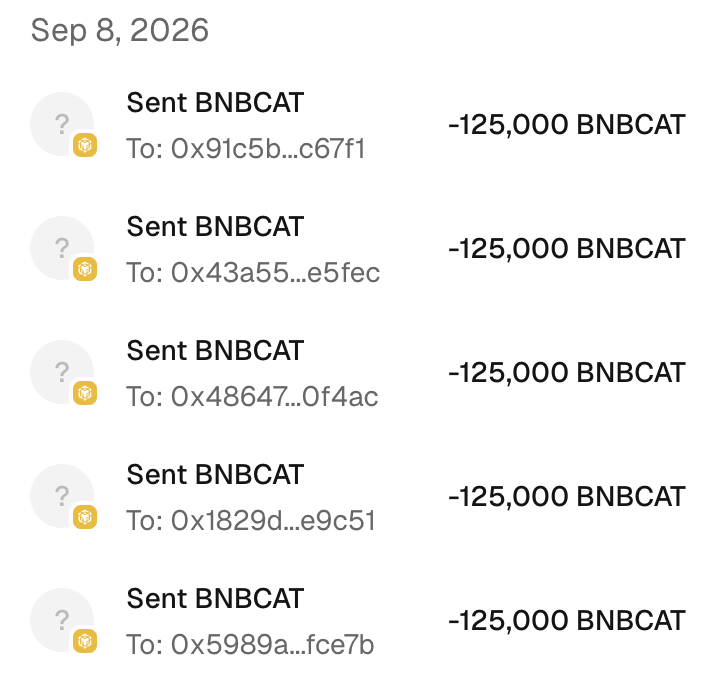 BNBCatX's tweet photo. 我们需要 950 个 #BNB 地址用于 #BNBCAT 空投 🪂

🔸 关注 @BNBCatX 并开启铃铛 🔔 
🔸 转发并点赞置顶推文 📌
🔸 留下 #BNB  地址并转发 ⬇️

每个钱包可获得 125,000 #BNBCAT  🪂 https://t.co/t1VBG33iDS