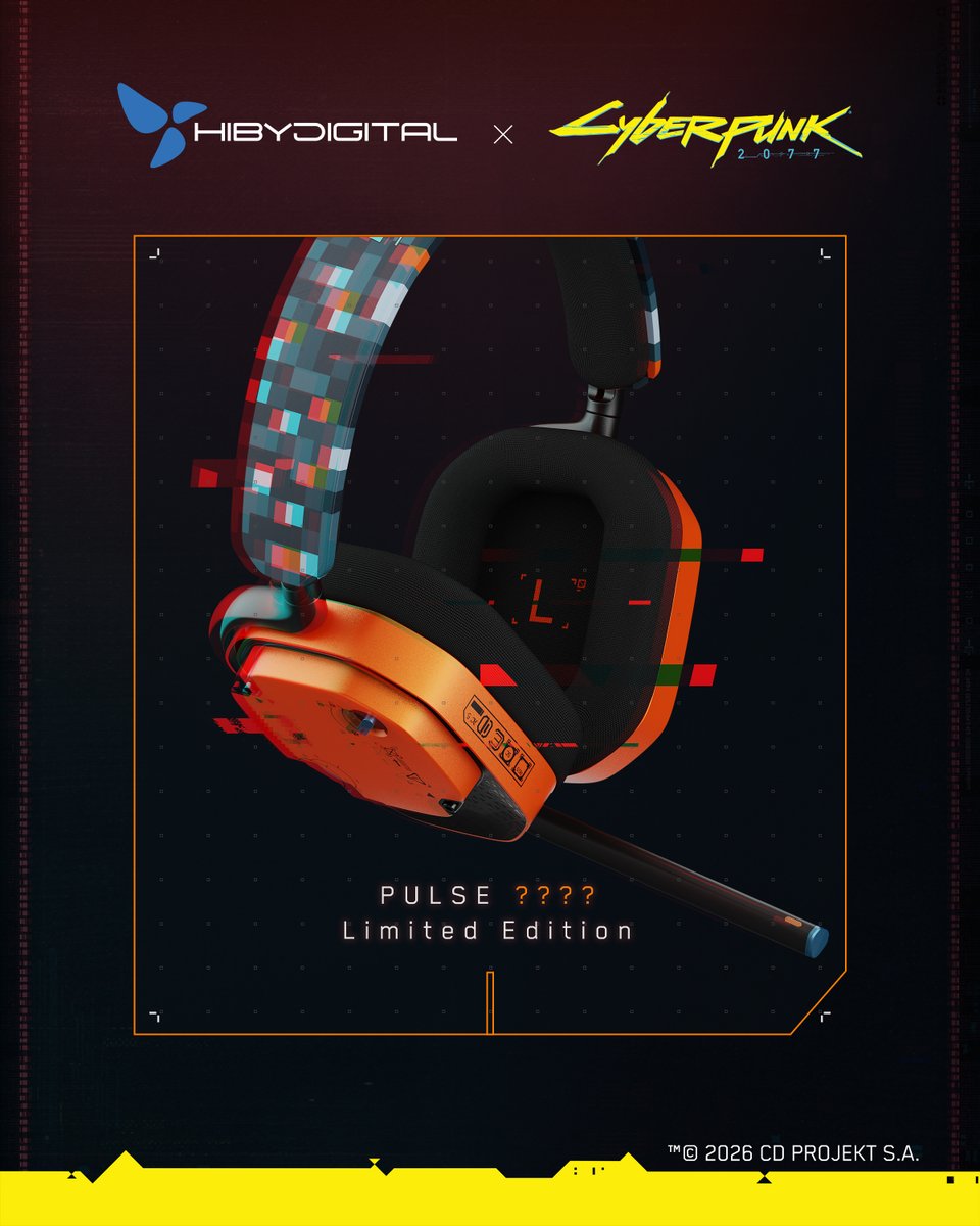 hiby_music's tweet photo. Wanna become a legend of Night City?
The paths have been out there for you.

Become the one and only V,
or kick the hell things up like that rocker boy,
or put on a uniform and join the ARASAKA.

HiBy Digital x Cyberpunk 2077
“PULSE” Headset & “GRID” External Sound Card

Three paths, Three identities.
Three ways to survive in Night City.

But wait, choom—
who told you there are only three?

Pick one.
Find out where Night City takes you.

#HIBYDIGITAL   #CYBERPUNK2077 #HIBYDIGITALXCYBERPUNK2077 #HIBYDIGITALPULSE #HIBYDIGITALGRID