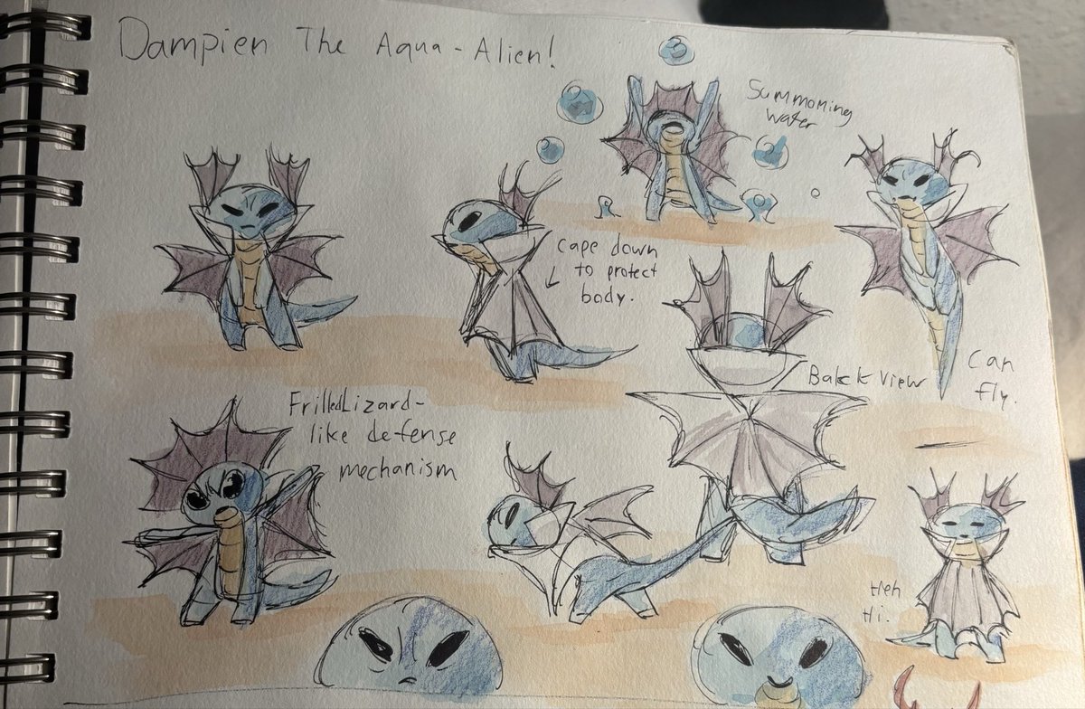 jorgeverse's tweet photo. I wanted to make my own monster catching RPG. I always wanted to be a monster designer. Anyone have any monster catching projects they want me to work on? #sketches #characterart #fakemon https://t.co/caAch13Ohn