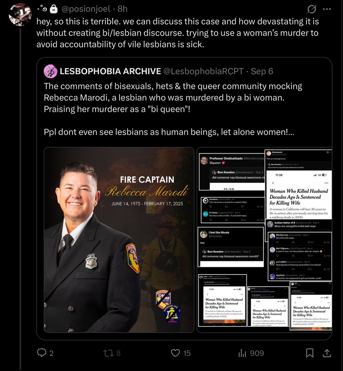 finestcupcakee's tweet photo. crazy that other queer people will see lesbians talking about how sad and disgusting it is to make fun of the death of a lesbian and their first reaction is ''but what about those VILE lesbians?'' instead of being outraged by the lesbophobia they are seeing https://t.co/oIq1FapfRQ