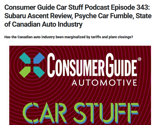 Car_Guy_Tom's tweet photo. Thanks to Sam Fiorani of @AutoForecast for joining us this week! #Canada #Subaru #pickuptrucks #quiz #jeeprecon #CarStuffPodcast #Podcast
https://t.co/sptFN1dalB https://t.co/LkLxdzdgJp