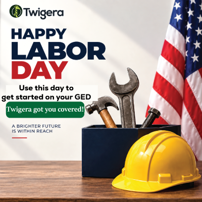 TwigeraOfficial's tweet photo. This Labor Day, take a step toward a brighter future. 🇺🇸

Ready to get started on your GED? Twigera has you covered.
https://t.co/lpW9pfx8ke?
#LaborDayGiveway  #HappyLaborDay #GED #GEDPrep #GEDClasses #OnlineLearning #Education #Twigera https://t.co/TdwwGr1xwy