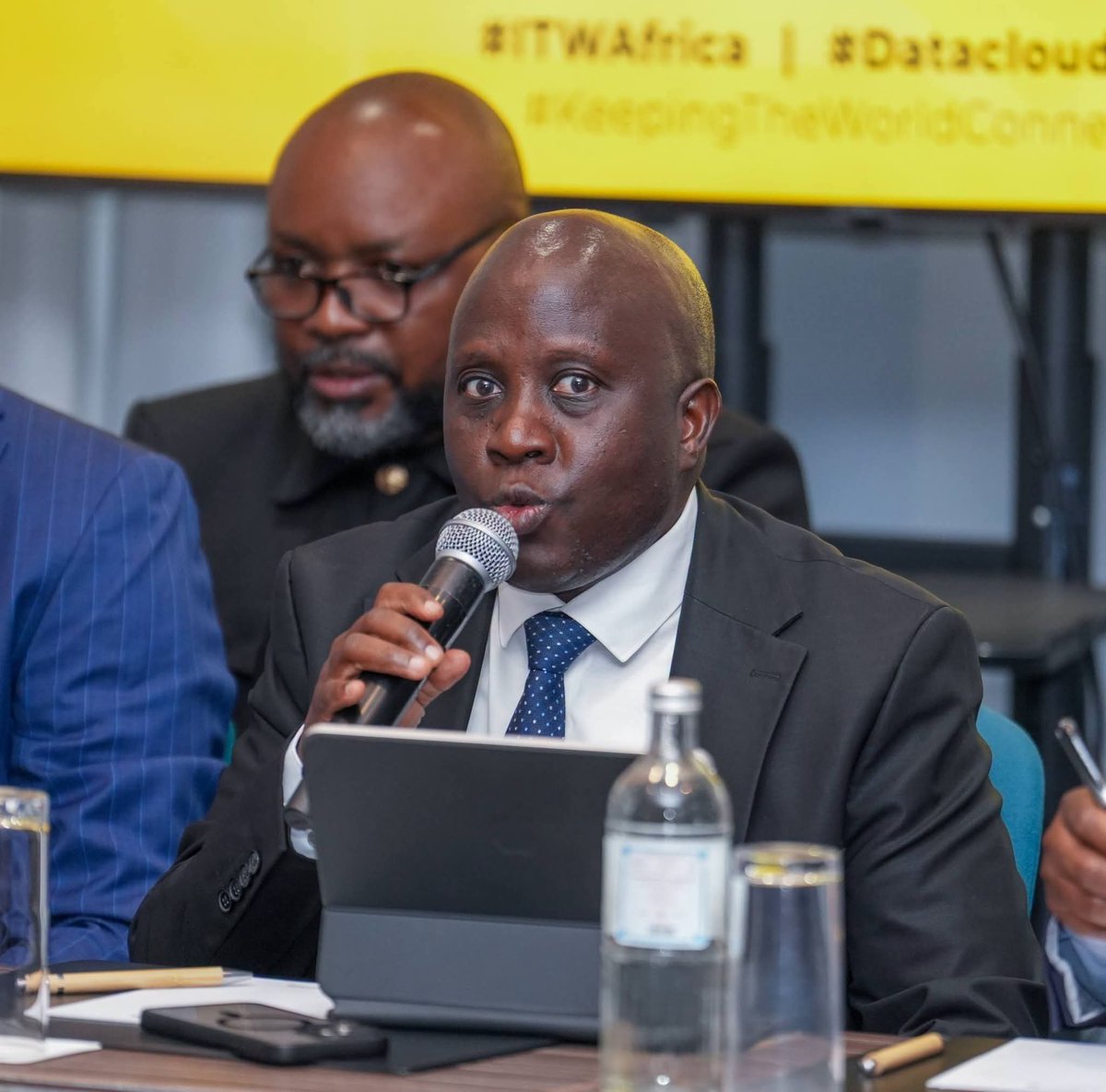 tanuijohn's tweet photo. Advancing Africa’s Digital Infrastructure for Economic Growth : ITW Ministerial Breakfast Meeting 

Digital infrastructure is no longer simply an ICT agenda; it is the backbone of Africa’s economic transformation. As our economies expand through industrialisation, Special Economic Zones, trade, AI and emerging technologies, we must build digital infrastructure ahead of demand to ensure that connectivity, data centres, cloud and reliable energy can support the next wave of investment and economic growth.

I represented the Cabinet Secretary for Information, Communications and the Digital Economy, H.E.  Hon. William Kabogo Gitau, at the ITW Ministerial Breakfast Meeting, where I joined the Minister of Communication and New Information Technologies of the Republic of Niger, Hon. Adji Ali Salatou, and industry leaders for discussions on accelerating digital infrastructure investment across Africa.

The conversation focused on how governments and industry can work together to close Africa’s infrastructure gap faster, attract greater investment in data centres, cloud and connectivity, and unlock the economic opportunities emerging from Africa’s digital transformation.

For Kenya, our AI Strategy 2025–2030, expanding fibre connectivity, growing data-centre ecosystem and wider digital infrastructure investments are critical to positioning the country for this next phase of growth.

Following the Ministers’ presentations, I was joined by my counterpart, PS Broadcasting and Telecommunications, Mr Steve Isaboke EBS , and KenInvest CEO, Mr  John Mwendwa, as we continued engagements around investment opportunities and partnerships that will strengthen Kenya’s digital economy.

Africa’s opportunity is significant. Our responsibility is to build strategically, invest ahead of demand and create the infrastructure that enables businesses, innovation and people to thrive.

@ITW_Telecoms 
@MoICTKenya