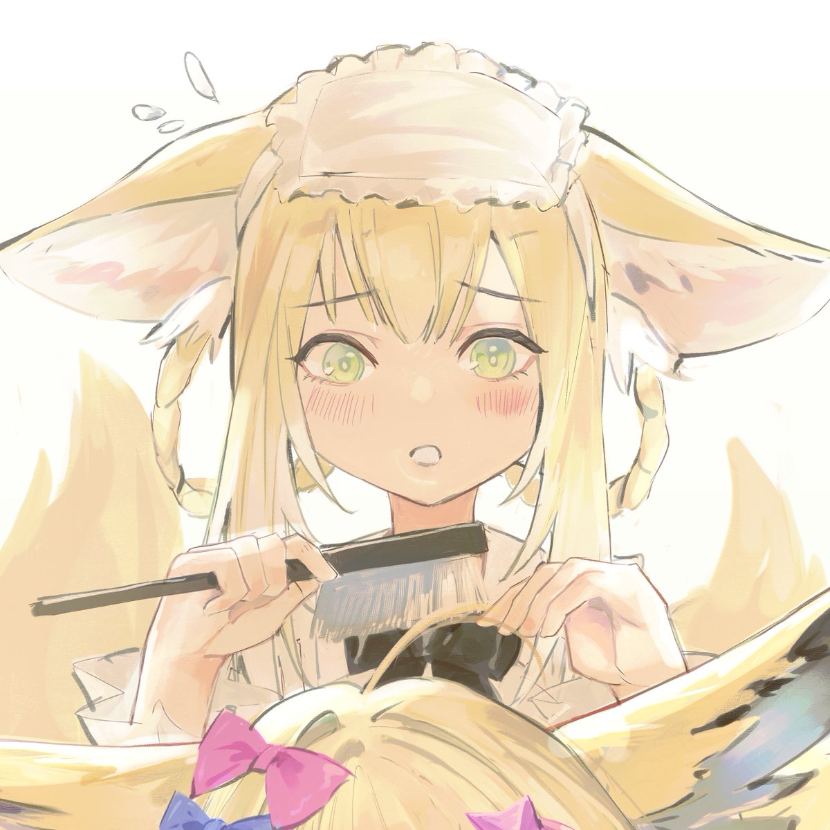Deiji_7531's tweet photo. #忍冬 #明日方舟 #Arknights #铃兰
hair combing https://t.co/MdCn8lwRqi