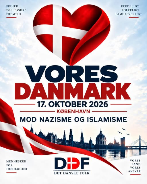 N_Granell's tweet photo. Lørdag så vi det: Danskere, der endelig gik på gaden for deres eget land.

Ifølge folk fra Den Danske Forening var det den største pro-danske demonstration i generationer. To gutter fik det sat i søen, nu er det vores tur at bakke op.

I årevis har mange af os talt om, at vi skal samle folket. Nu sker det. 

Næste gang skal der være endnu flere. Tag familien, tag naboen, tag flaget med d. 17 oktober 2026.

Det er ikke ekstremt at elske sit land. Det er vores patriotiske pligt.

For Danmark.

#dkpol