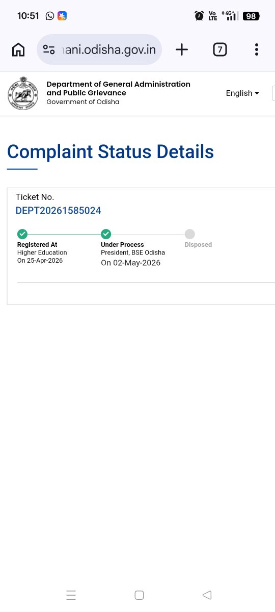 Debiprasad_T's tweet photo. @SMEOdisha @homeodisha After 4months their are no single response of BSE Odisha, How I believe the janasunani process &amp; Plz open a official ID of BSE odisha @NityanandaBJP @CMO_Odisha @EduMinOfIndia @JanaSunani @IPR_Odisha https://t.co/ehskidqFEo