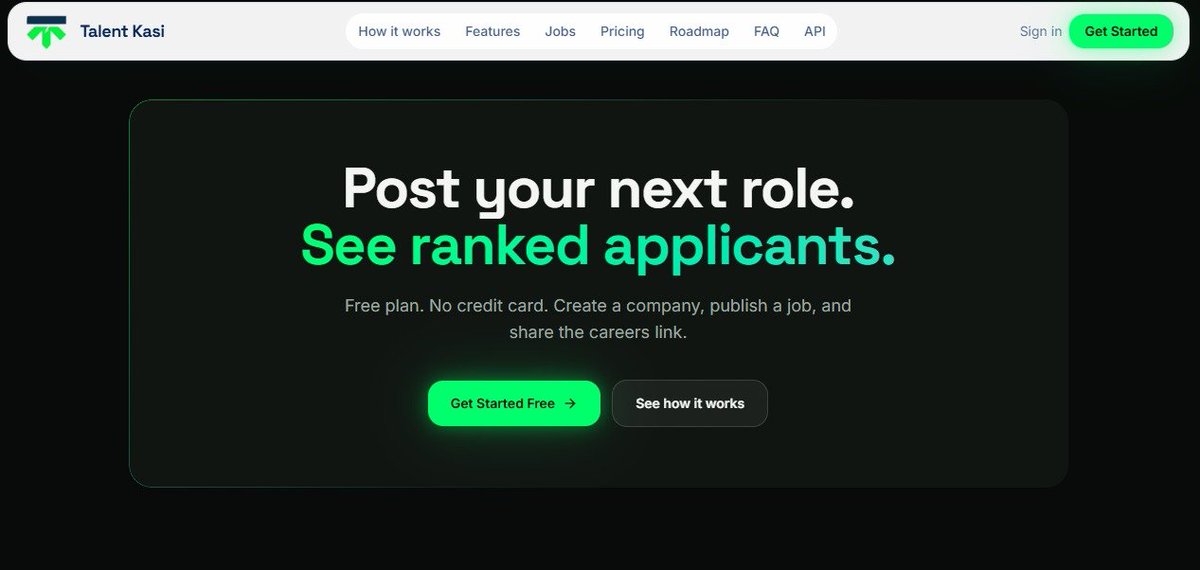 Oliveria53798's tweet photo. Hiring shouldn’t mean drowning in applications.

@TalentKasi helps businesses post jobs, manage applicants and view ranked applicants in one digital hiring experience, making talent discovery &amp; applicant review clearer and easier to navigate.

Explore: 👇
https://t.co/3OUMaRiuxl https://t.co/xPcgeoeoef