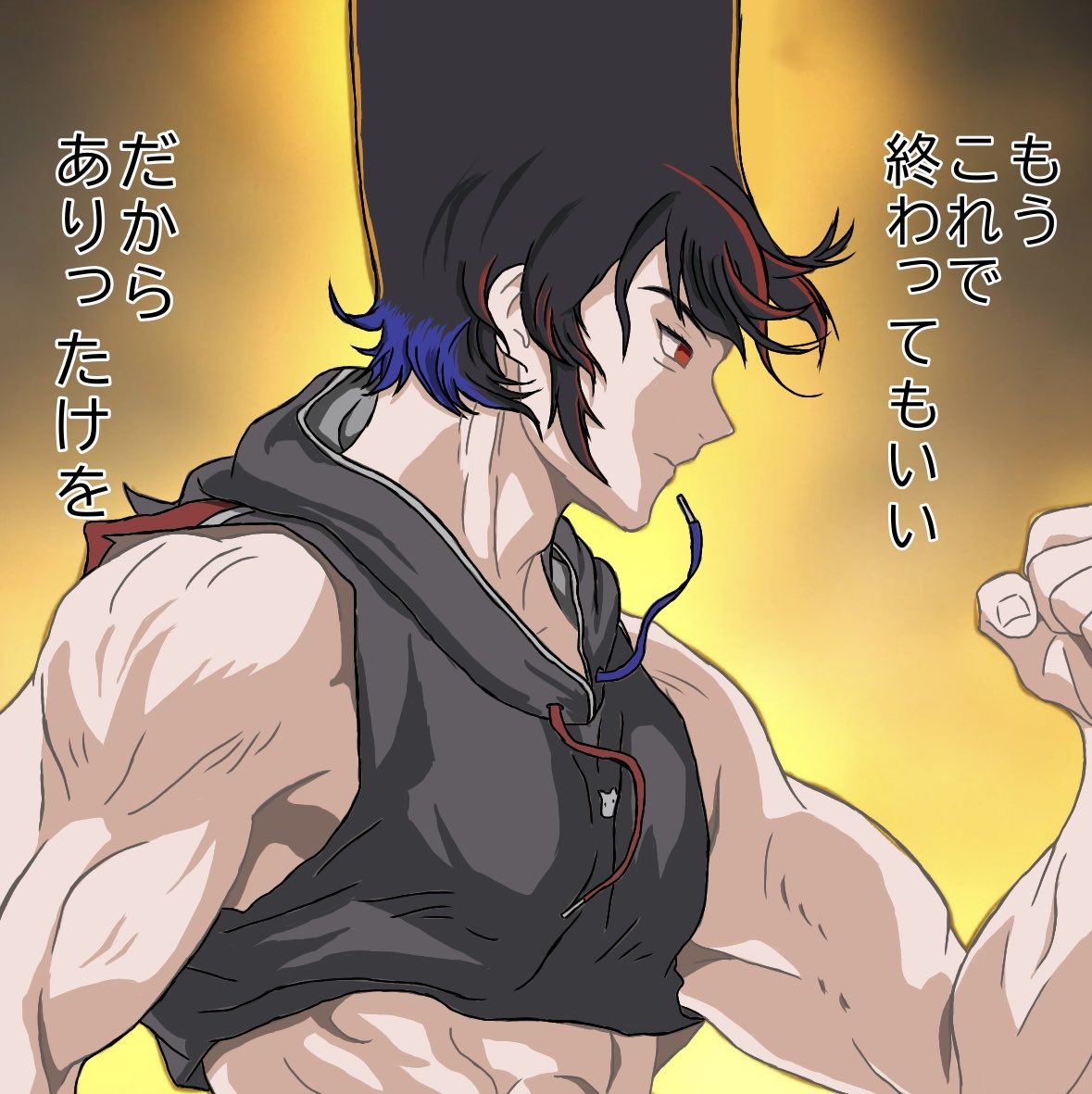 gon5xpw's tweet photo. 初ファンアート@kaito3v https://t.co/ow6o3Fa9NT