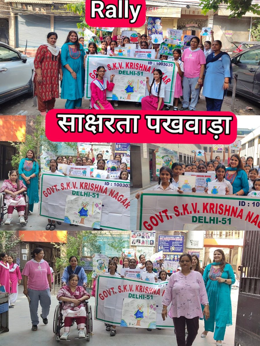 Dir_Education's tweet photo. #SaakshartaPakhwada under #NILP (ULLAS) lights up literacy orientation in #DelhiGovtSchools!

Ongoing activities: Poster-making, slogan-writing ,rallies and  Awareness programs.

Realizing #NEP2020’s vision of 100% literacy &amp; inclusive education for Viksit Bharat!

#ULLAS https://t.co/ifLpMlSeNk