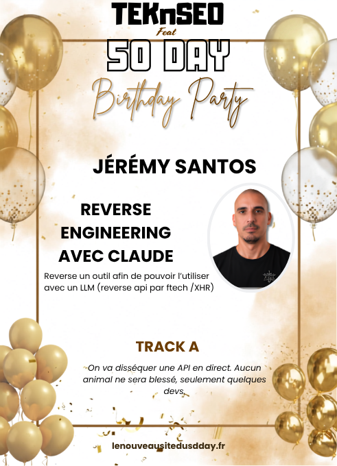 GDTSB's tweet photo. Reverse Engineering avec Claude.

Jeremy Santos reverse une API non documentée (fetch/XHR) pour la brancher à un LLM et automatiser ce qui prenait des heures.

📍 https://t.co/tT7iLwX9KR

#SEO #LLM #ReverseEngineering https://t.co/TDjds0tnUP