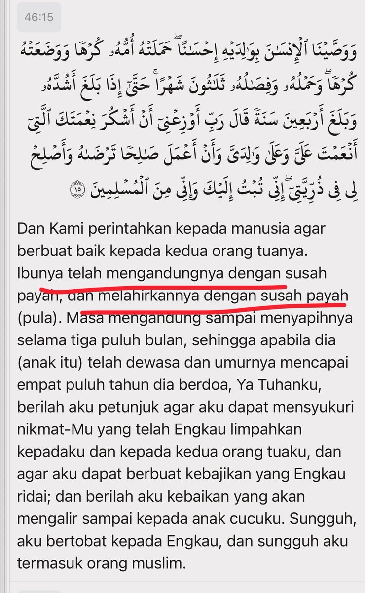 lilaccountz's tweet photo. padahal sama sama taruhan nyawa baik persalinan SC maupun pervaginam…

hamil, melahirkan, menyusui itu berat. Allah bahkan ampe nyebut 2x ttg kesusahan ibu dlm proses itu semua di Al Quran

semua ibu yg hamil, melahirkan dan menyusui anaknya divalidasi kesulitan dan efeknya utk tubuh sama Allah tanpa pandang bulu. tanpa pilih pilih.

semua ibu keren dan hebat baik lahiran SC maupun pervaginam. gada yg lebih baik atau spesial drpada yg lainnya