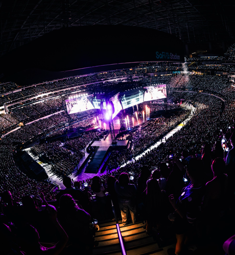 AboutMusicYT's tweet photo. BTS has officially wrapped up the North American leg of their Arirang World Tour, attracting approximately 1.92 million fans across 31 sold out shows. https://t.co/5ye6SH1e08