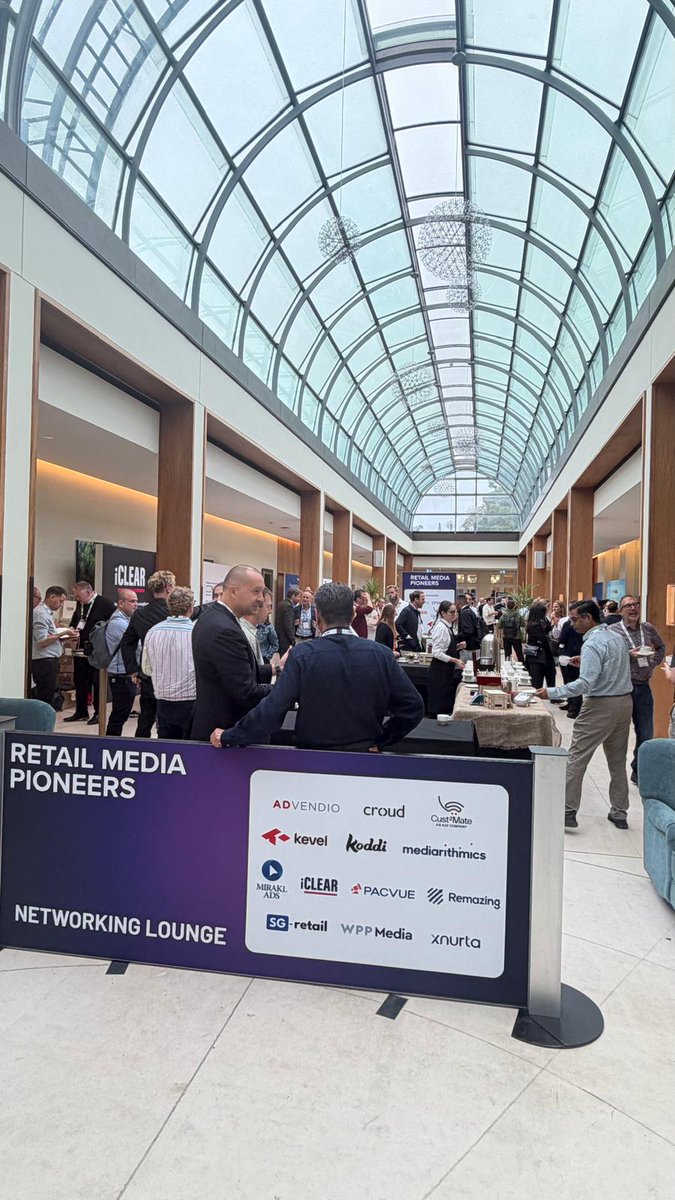 CorpA2z's tweet photo. We made it to London! 

Retail Media Pioneers 2026 is live and the room is buzzing about in-store retail media, our favorite topic.

Come find Yaniv Zukerman (CMO) and Gregory Appel (Dir RM) on the floor.
See you there!
—
 $AZ
 #RetailMediaPioneers2026 #Cust2Mate https://t.co/QloNNsBxL6