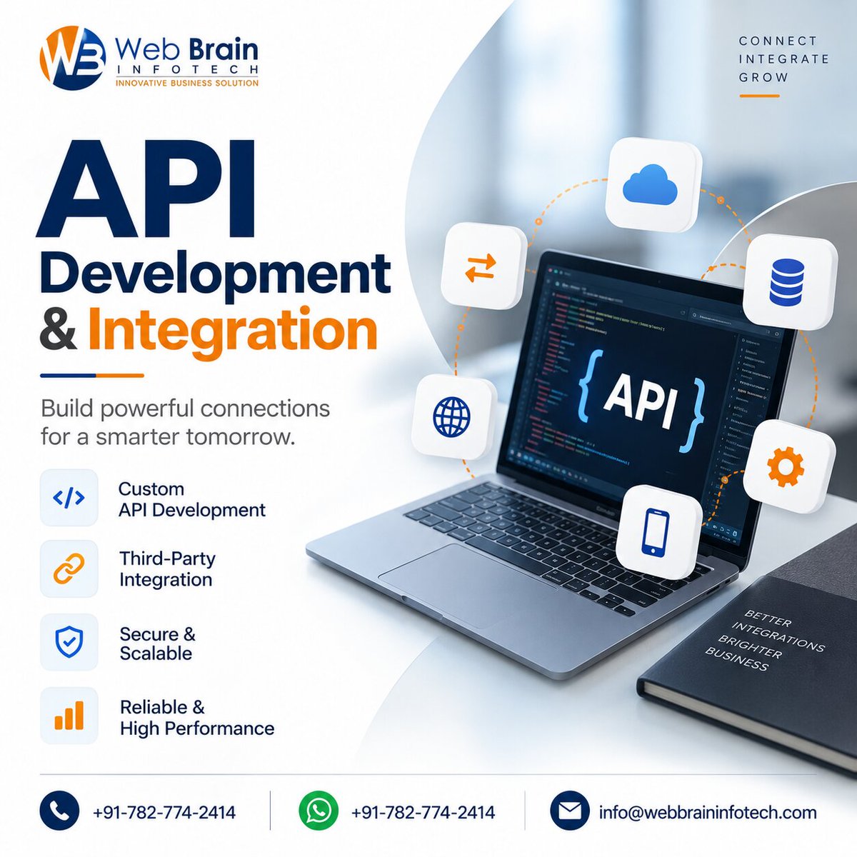 webbraininfo's tweet photo. From #customAPIdevelopment to third-party integrations, we create robust technology connections that help businesses operate smarter & scale faster.
Learn more https://t.co/WzvNcX2UlQ
#APIDevelopment #APIIntegration #SoftwareDevelopment #DigitalTransformation #CloudIntegration https://t.co/4DpX34VQZC