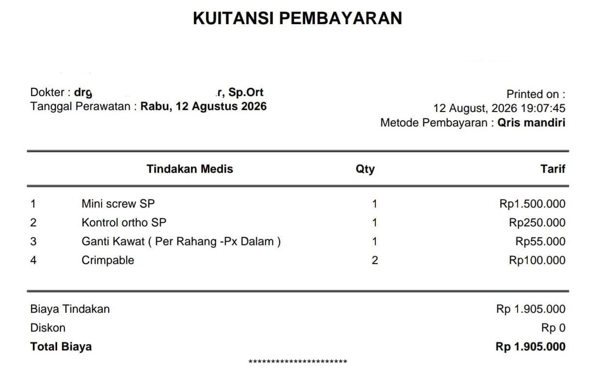 kusanallii's tweet photo. 12 Agustus 2026

Kontrol 13

Pelunasan miniscrew https://t.co/wmokijyVzK