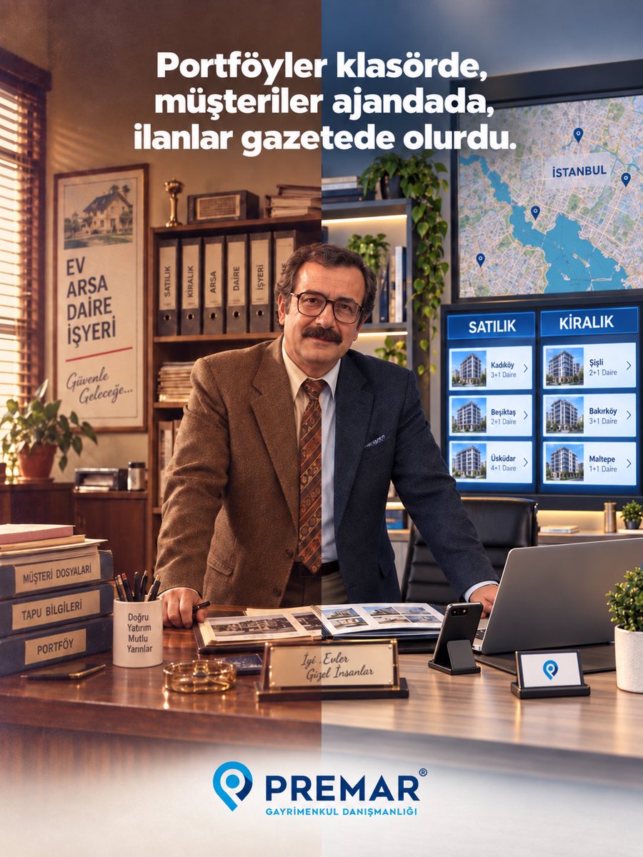PremarTurkiye's tweet photo. 80’lerin ruhu ayrı güzel… Ama bugün gayrimenkulde işler çok daha farklı ilerliyor. 📞📂
PREMAR Türkiye’de güçlü sistem, teknoloji ve network desteğiyle gayrimenkulün bugünü de geleceği de yanınızda. 💙

Devir değişti, gayrimenkul de değişti.

🌐 https://t.co/Q3MiWTgrXe https://t.co/tHjL7HglDJ