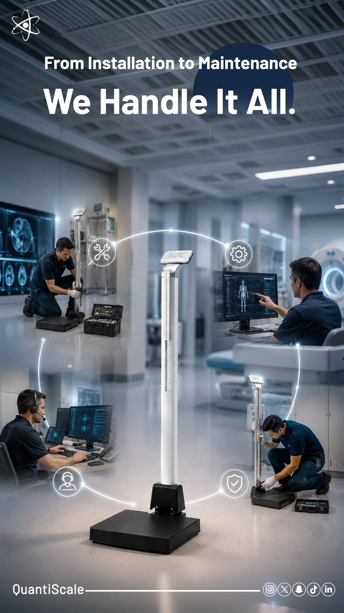 QuantiScale_'s tweet photo. Ready to Upgrade Your Radiology Unit?
The smart scale is now available for installation across hospitals, clinics, and imaging centers.
🔹 Request a demo
🔹 Schedule installation
🔹 Ask about our maintenance plan https://t.co/JssFGolNQ8