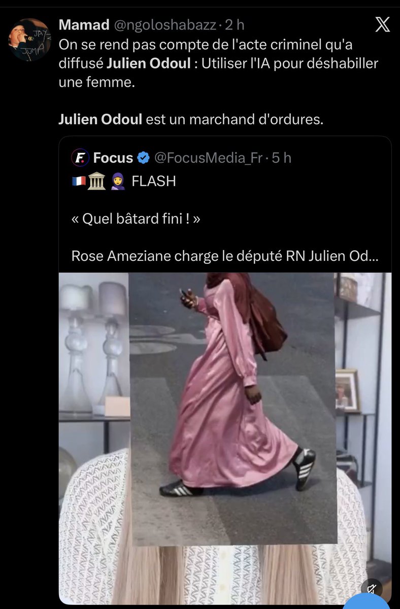 JulienOdoul's tweet photo. Pour les islamo-gauchistes, c’est un crime de considérer qu’une femme peut ne pas être voilée de la tête aux pieds. Pour avoir publié un montage symbolique, je reçois des torrents de menaces de mort et d’attaques ignobles. Le régime des Talibans est bien importé en France. https://t.co/wpxLaHOjrp
