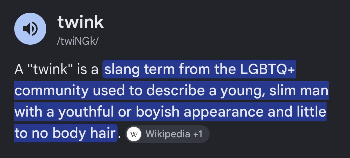 aiden_hunt13367's tweet photo. @HyenazAD @WolvenDarkk @awesomedossum Ain’t a damn thing Twinkie in having tits and a snatch. You’d be better off changing that bio to trap or sumn if we’re being real.

Used a google definition like you did so you know I’m spittin’ BARS https://t.co/atfnOyO8Us