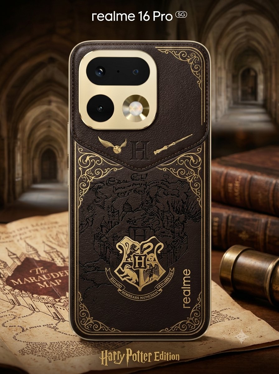 rohaanmeher's tweet photo. The magic is here. 🪄
Introducing the realme 16 Pro 5G Harry Potter Edition. ✨
Courage, wonder, and a legendary design crafted for true fans.
 
#HarryPotterXrealme #realme16ProSeries #HarryPotter #HarryPotterStyle https://t.co/INo5f9psg9