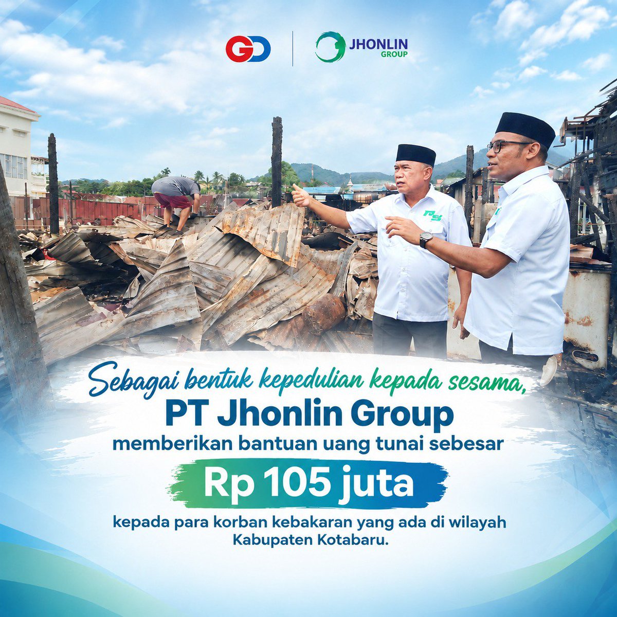 Danz8d3n's tweet photo. Bergerak bersama membantu saudara kita yang terdampak kebakaran.

#hajiisam
#jhonlingroup
#gd_psn
#titikinformasi https://t.co/gnCJkIOAJZ
