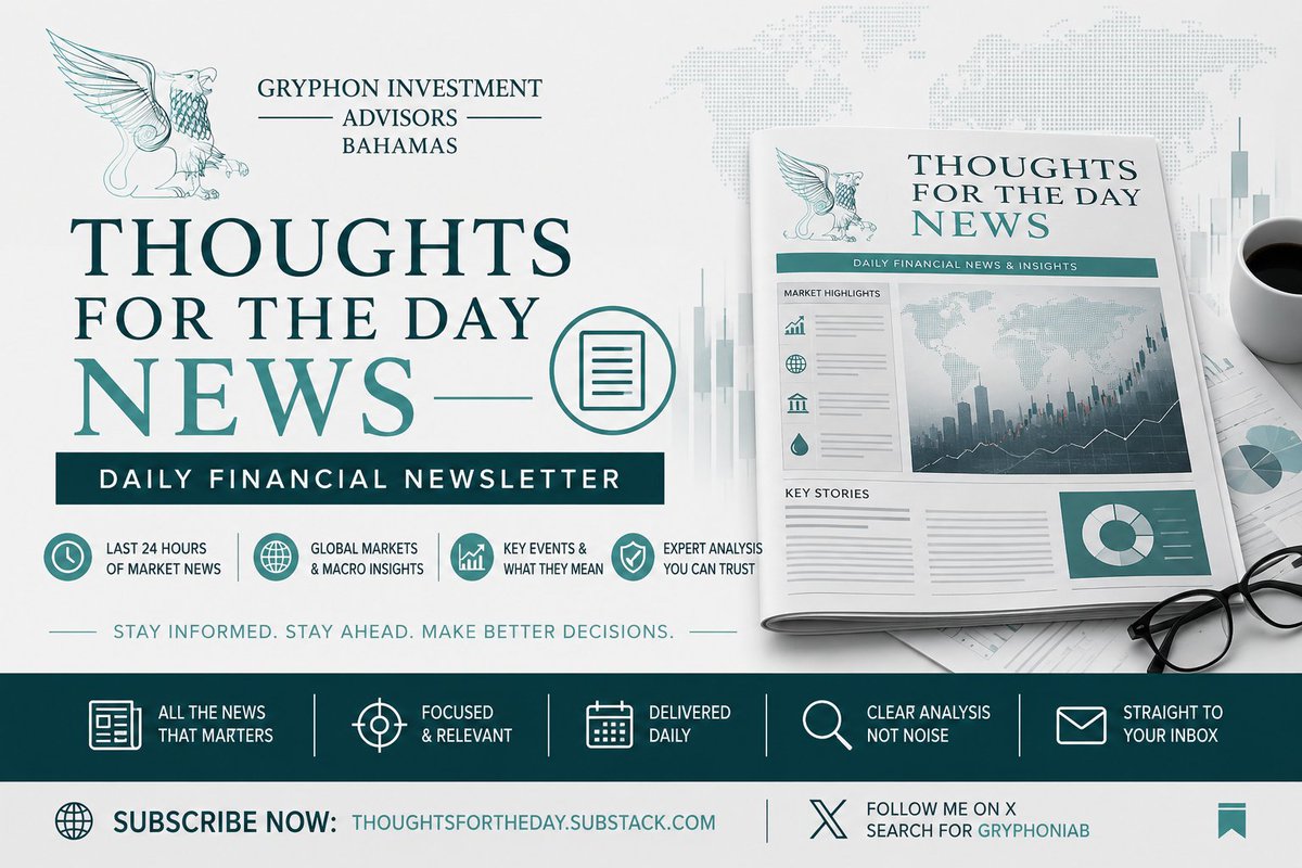 GryphonIAB's tweet photo. INTELLIGENCE ASSESSMENT
 
The dominant #macro driver is a policy convergence in which the marginal move across the developed world has flipped from cut to hike, and the #energy complex is what makes it self-reinforcing. August #payrolls printed at 162,000 against a 56,000 consensus with #unemployment steady at 4.1%, taking the market-implied probability of a #FED Federal Reserve increase on 16 September to roughly 60% from around 50%; the #ECB European Central Bank meets on Thursday with a 25bp move to 2.50% substantially discounted; economists expect the #BOJ Bank of Japan to lift rates on 18 September; and three #BOE Bank of England members voted for 4.00% in July. #Crude near $100 sustains the headline impulse that keeps every one of those hands forced. The tension is that this is a supply-driven #inflation being answered with demand-side instruments, into #labour markets none of these central banks describes as overheating. The core mispricing sits in the assumption that a single insurance hike settles the question rather than opening a sequence.

The positioning evidence points to a different vulnerability than the #rates debate suggests. Japanese #curve steepening has become the reference signal for global hashtag#duration, with rising #JGB term premia biasing #Treasury and #gilt curves toward the same move as fiscal and duration risk outweighs short-rate expectations — Japan is now exporting term premium rather than importing it, which inverts the causality most cross-asset models assume. Against that, the #PBOC People's Bank of China added 650,000 ounces of #gold in August for a twenty-second consecutive month, #copper set a record for a second straight session with global mined production at risk of its first annual decline since 2017, and US spot #bitcoin ETFs took $987m in the week to 4 September. Official-sector and institutional demand is migrating into hard assets while the marginal buyer of long-dated #sovereign debt thins. The asymmetry into Friday's #CPI is two-sided in an unusual way: a firm print hits #equities and bonds together with the #dollar unable to rally against a tightening Bank of Japan, while a soft print unwinds a crowded rates short without resolving the supply-side inflation that created it. The correlation breakdown, not the level of any index, is the exposure to carry into the #FOMC.

Thoughts of the day, Daily Market News over the last 24 hours.
Read more, for the full analysis
 
Thoughts for the day NEWS
 https://t.co/IC6iLnU1A6
 
Review our quarterly earnings updates page.
 https://t.co/dKwXKoXwsy
#FederalReserve #Tariffs #Investing #GlobalTrade #FinancialMarkets
 
 Follow me on X, search for @GryphonIAB