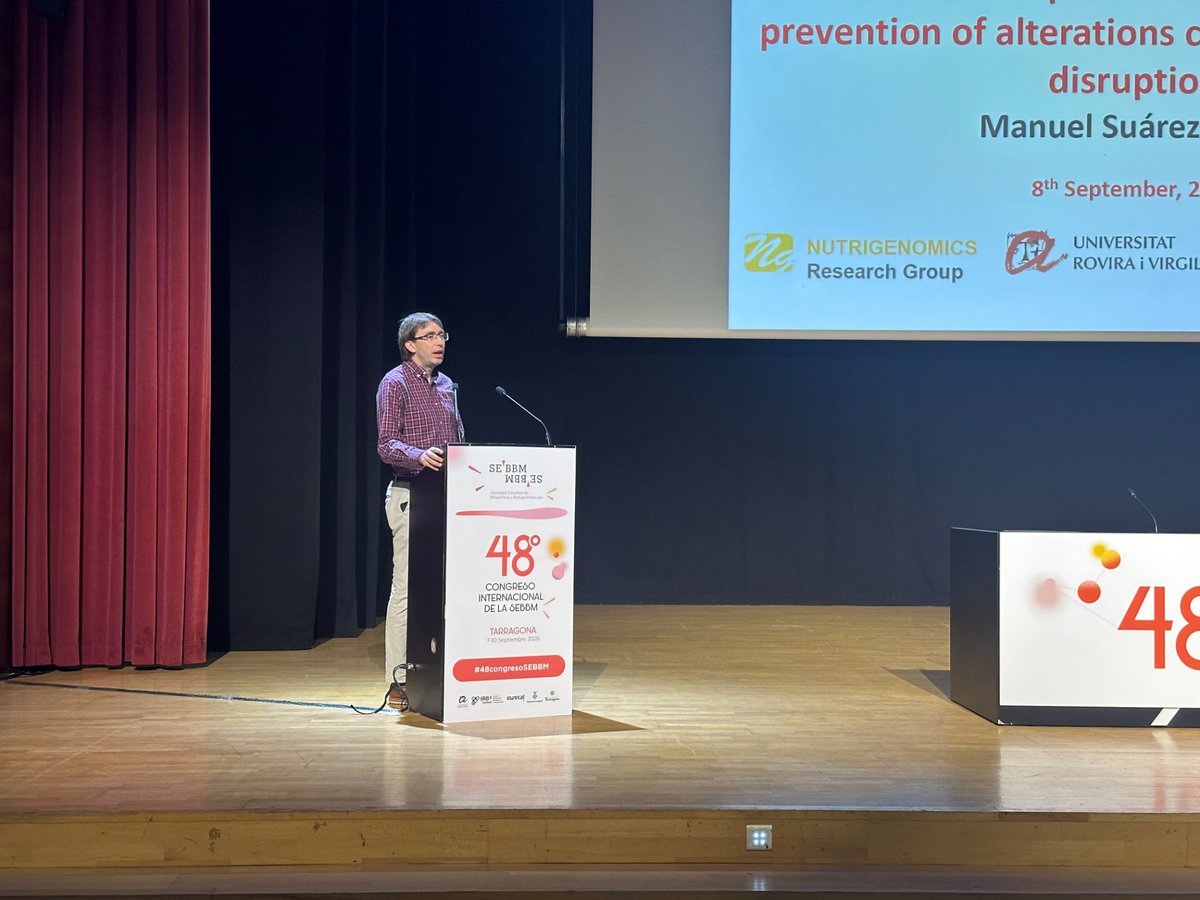 SEBBM_es's tweet photo. Llega a su fin el #Simposio1 con Manuel Suárez Recio de @universitatURV quién nos hablará sobre:
“Potential Role of Phenolic Compounds in The Prevention of Alterations Caused by Circadian Disruption”
#48CongresoSEBBM https://t.co/XTOLNG7Pmv