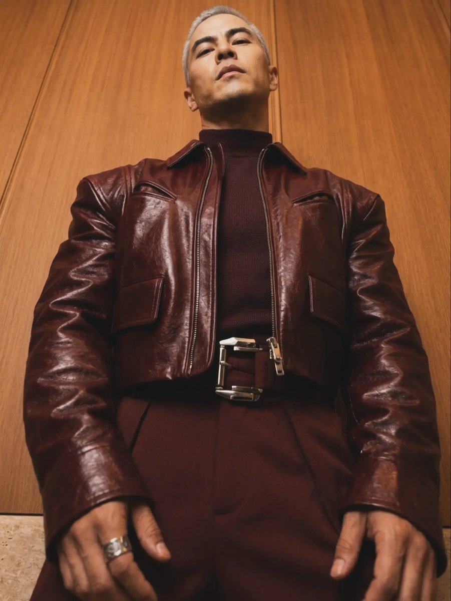 RomezzyLopez's tweet photo. Dressed like I’ve got somewhere important to be… or maybe I just wanted you to notice. Either way, the leather jacket stays on. 😉

#MensFashion 
#MensStyle 
#LeatherJacket 
#QuietLuxury 
#GentlemanStyle https://t.co/3C4sb5aT7u