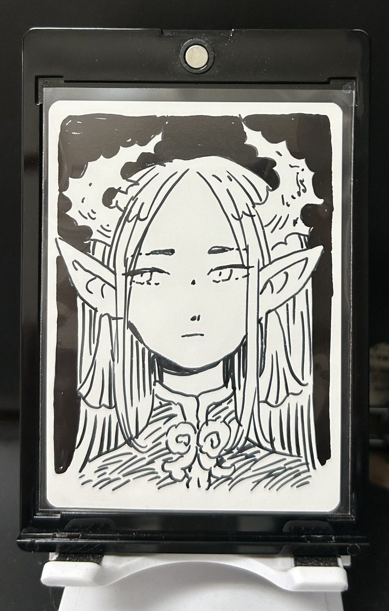 C0701Tk's tweet photo. Heikala先生(@heikala_art )のEclipsed Elf Non foil APが届きました！
細目のクール系エルフちゃんですね！

#アーティストプルーフ
#artistproof https://t.co/TJSpEtZPCx