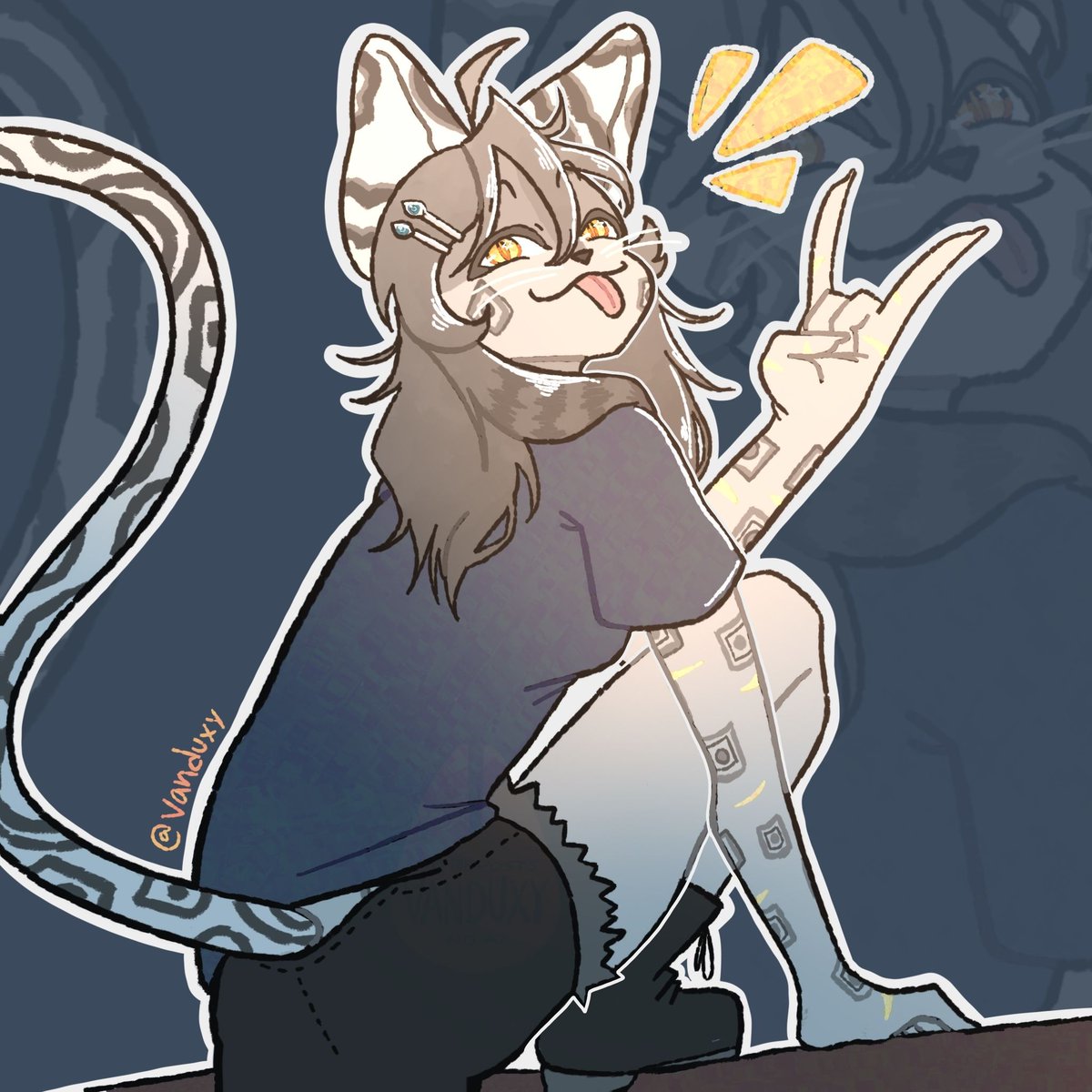 Vanduxy's tweet photo. Twenty-Third day of posting my ArtFight Attacks!
This is Iris 🐆 

#artfight #artfight2026 #attack #illustration #digitalart https://t.co/qri6JMcWcX