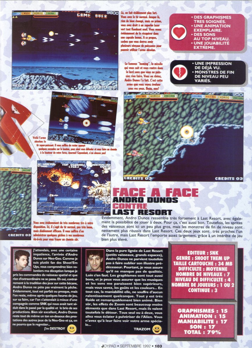 AllmightoFranky's tweet photo. La suite avec les tests de #AndroDunos sur la #NeoGeo;puis du #GameBoy avec #Caesarpalace,#PitFighter et #PaperBoy2! 2/5 https://t.co/uv6luwXfG7