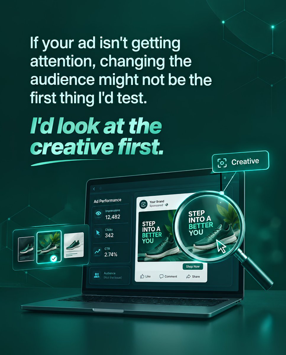 itshydrr's tweet photo. Sometimes the creative deserves another look before the targeting does. https://t.co/5Z4HAF9xtr