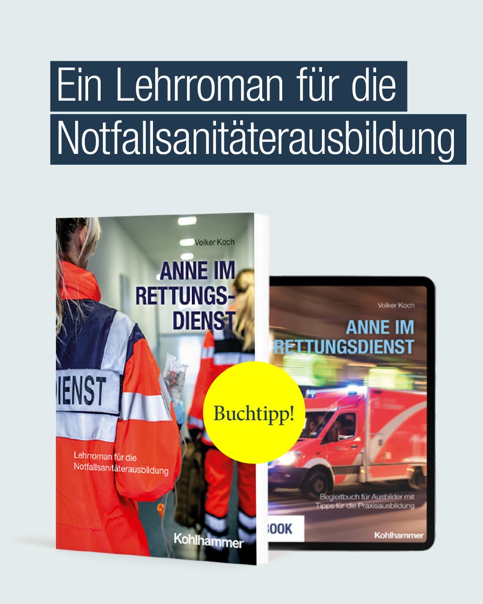 KH_Pflege's tweet photo. #Storytelling in der #Notfallmedizin: #Notfallsanitäter Volker Koch erzählt die Geschichte von „Anne im #Rettungsdienst“. Das Buch begleitet ihre dreijährige Ausbildung. Plus E-Book für Lehrende.
https://t.co/PBlgE7kdc9
https://t.co/OkqXlB19yO
Interview: https://t.co/RX8QGGI0ii https://t.co/eVWDnAVYeo