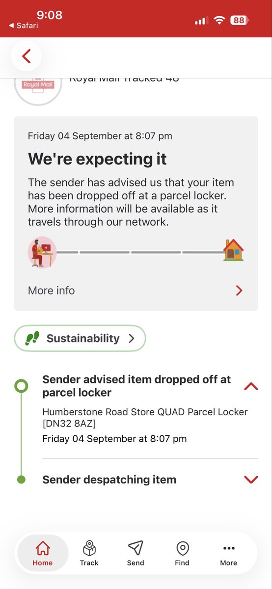 JessieB_22's tweet photo. @RoyalMail why are items I sent on Friday still sitting in a locker &amp; not been collected? That’s Saturday &amp; Mondays collection that hasn’t been done. RM turning into a joke https://t.co/1s2HnjBJQV