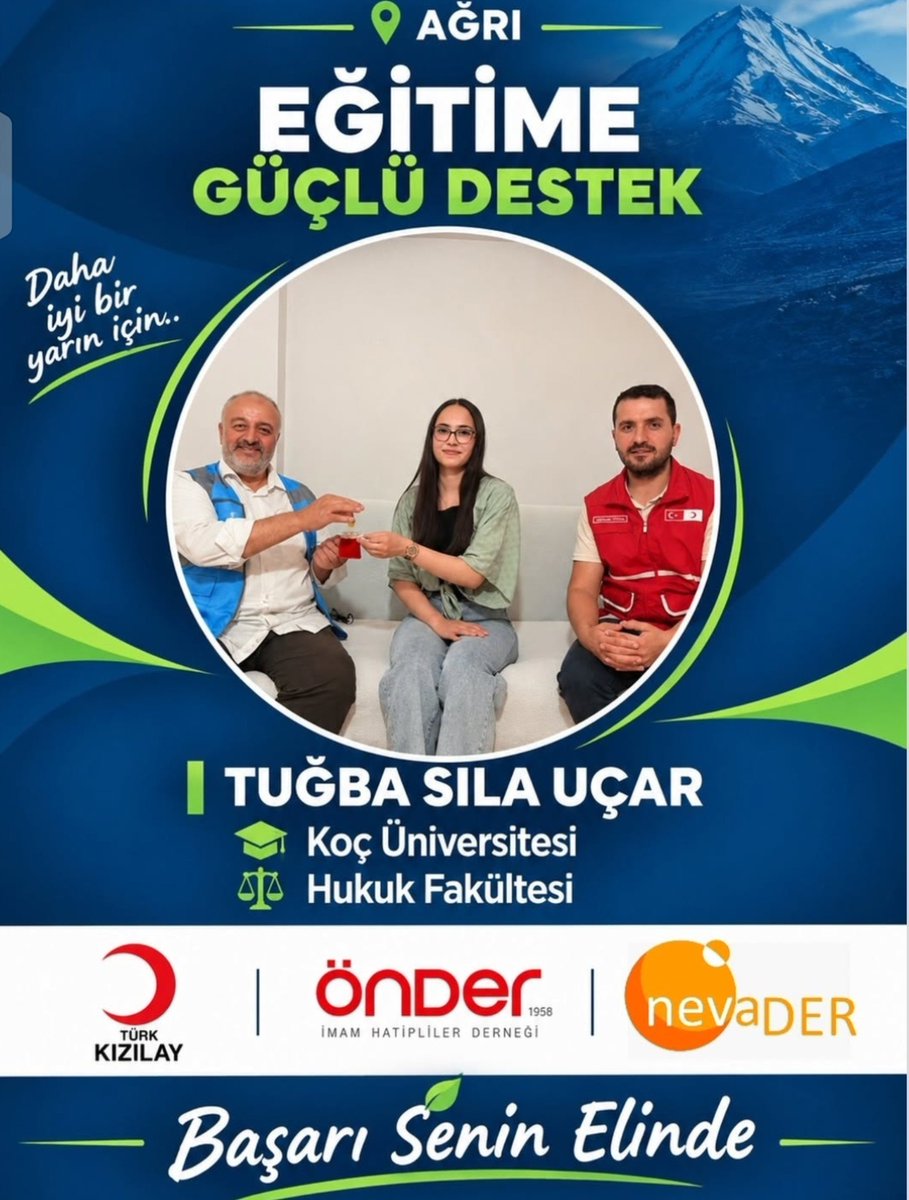 agrigenconder's tweet photo. Eğitime güçlü destek...

Sizler başardınız bizlerde Eğitim yolculuğunda her zaman yanınızda olacağız. Tebrikler gençler @onderihl  @NevaDerOrg
@KizilayAgri @agrimem @aceylantr @agr_onder @halukcakan12 @Turgutzm2 @OrhanTatli https://t.co/Q1ZiZOdkLs