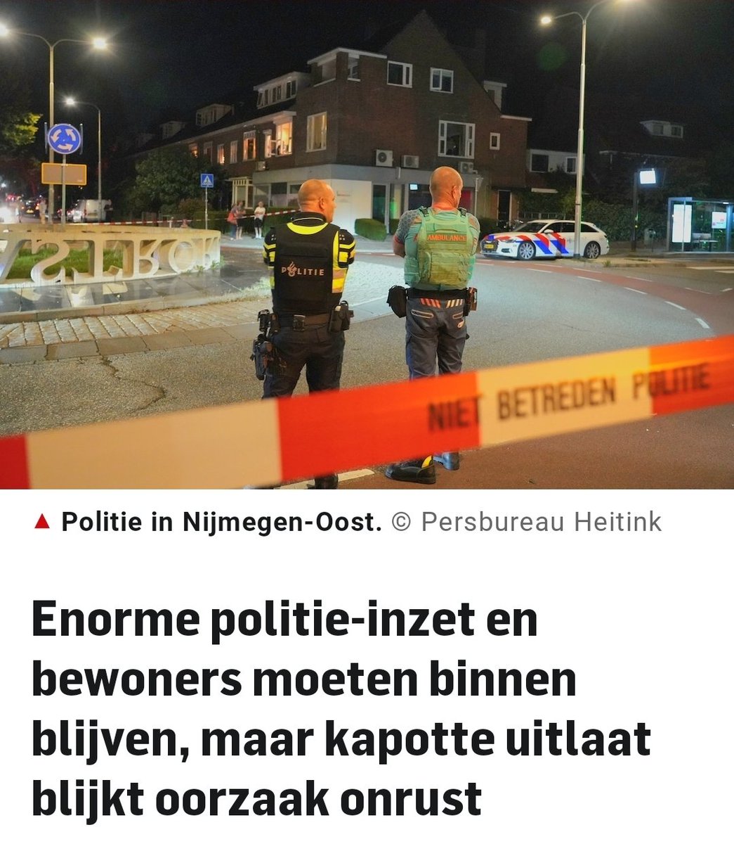 Enorme politie-inzet in Nijmegen door kapotte uitlaat