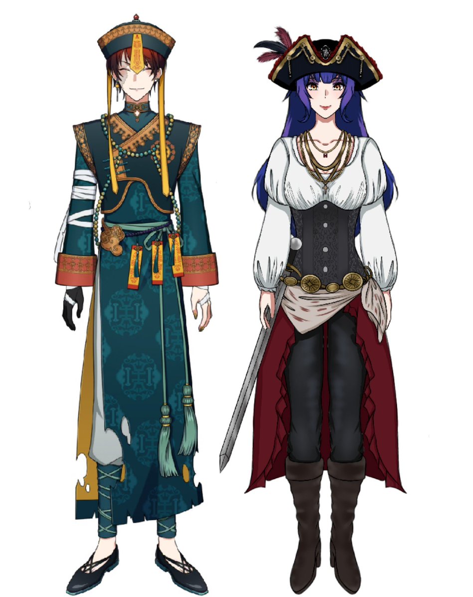 SeaWhisperer_'s tweet photo. 🧭Yamada Miyazaki as Pirate-! 
Arc S1 "Who Killed Robin?"

> Art by Me
> I only have Tiktok and X Account

#tkdbyume #yumeshipper #tkdb #harusagara #oc https://t.co/Wan07VEu71