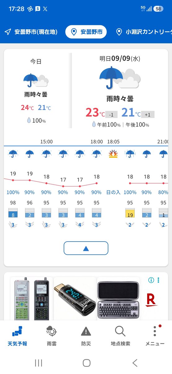 tezumaru's tweet photo. この雨がルヴァンカップの日じゃなくて良かったと思ったら、明日はもっと雨な予報であった…。 https://t.co/64GdZeWUbD