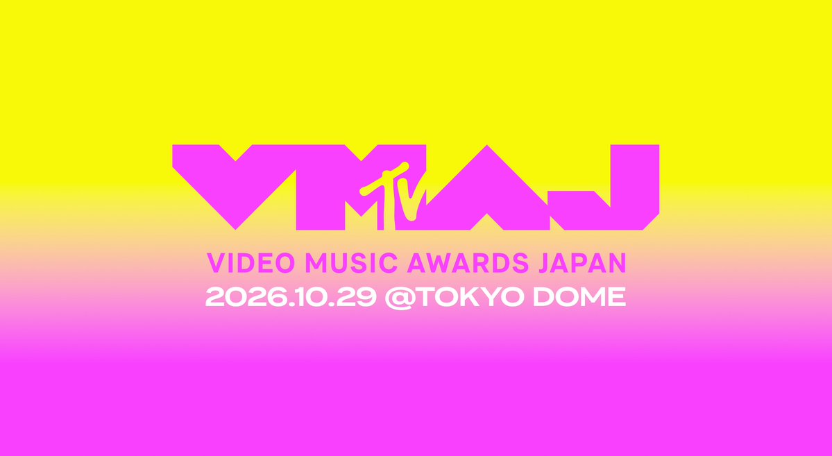 MTV_JAPAN's tweet photo. ／
🗳️VOTE NOW！
＼

年間の優れたミュージックビデオを表彰する音楽アワード #VMAJ2026🏆

あなたの一票で「Video of the Year」が決定！

⌛一般投票は 9月23日(水・祝)23:59まで

今すぐ投票する👇
https://t.co/7bqL0mdKOi https://t.co/JaZa7iJXst