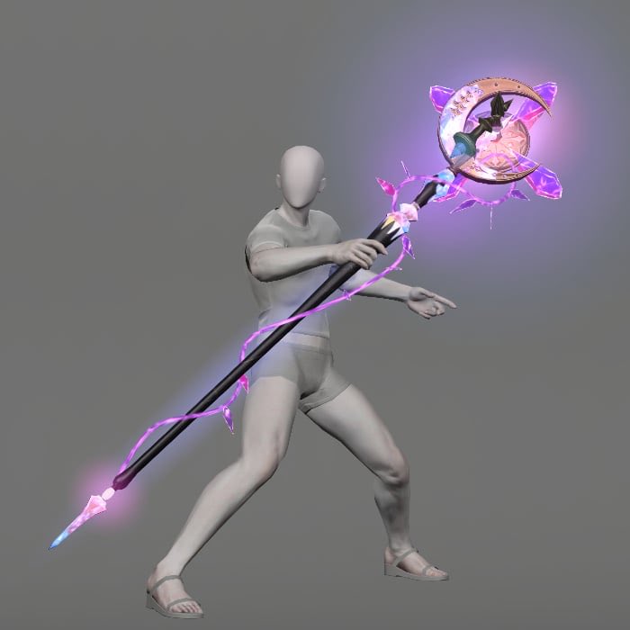AmerisXIV's tweet photo. @faesguillotine Both Lilith Rod Zeta (the ARR Black Mage Relic) and Blade‘s Fury (the Bozja one). I just like purple. https://t.co/0DfW9noJ0q