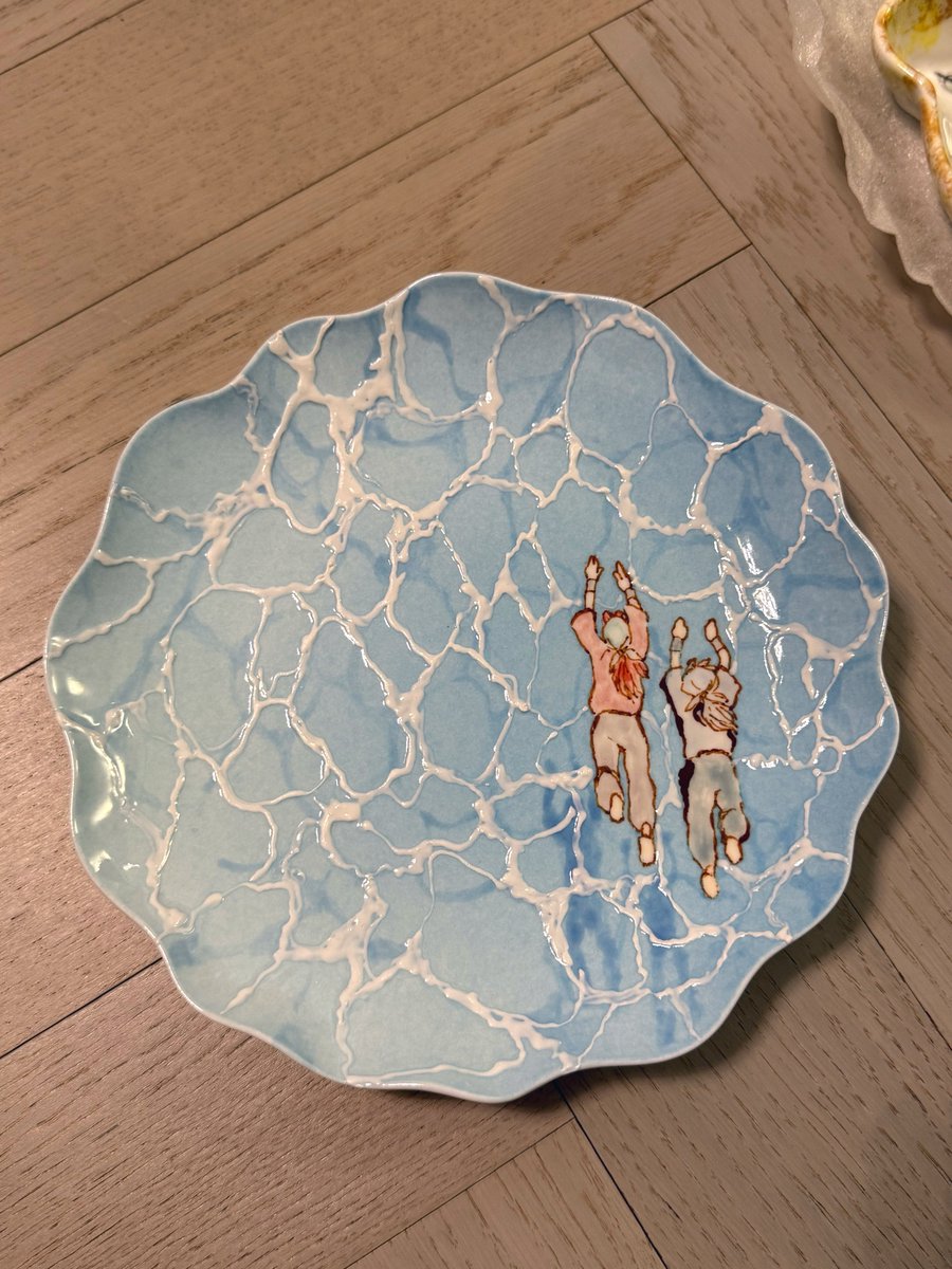 caicai102's tweet photo. この前作った焼き物が届いた！この皿本当に好き https://t.co/PLwx6SwqaZ