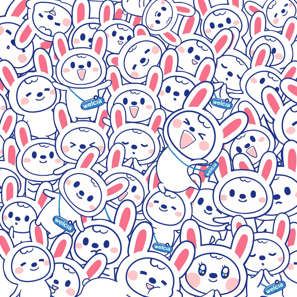 welcia_jp's tweet photo. 🌈🐰うさぎうえたん間違い探し🐰🌈
︶︶︶︶︶︶︶︶v︶︶︶︶︶︶︶︶︶
1人だけ【耳が短い】仲間が隠れているよ！
見つけたらコメントで教えてね💬 https://t.co/PyAj3X33bl