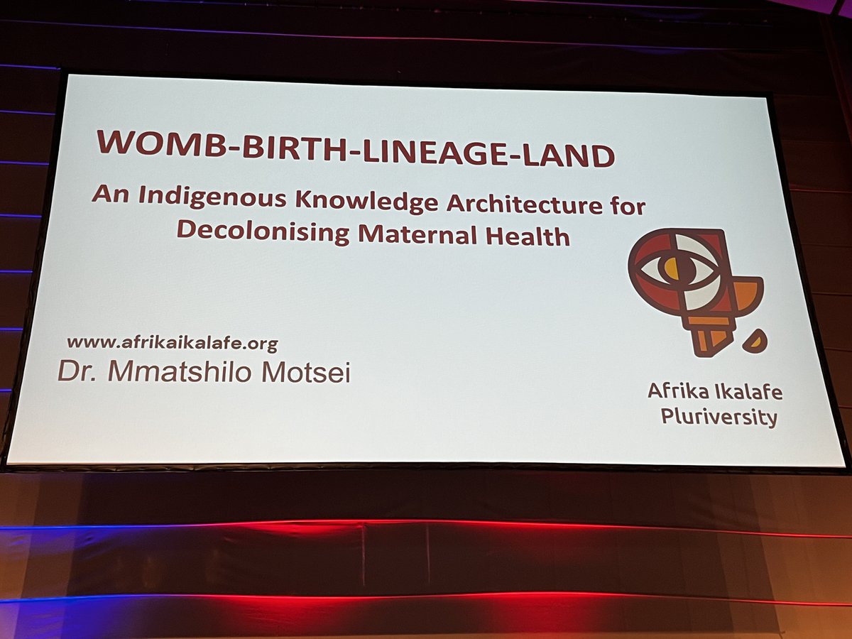 WFPHA_FMASP's tweet photo. Today's Plenary 6: Restoring Balance: Indigenous Knowledge Systems & Decolonizing Global Health included Prof. Mmatshilo Motsei.
How can we reclaim and restore Indigenous knowledge? The key question we face is: does decolonization include indigenousization?
#wcph #wcph2026 https://t.co/ILQjFb8d9E