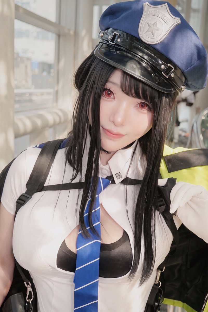 syuumai07's tweet photo. 顔面鬼加工したけどこの間NIKKEのDちゃんポリスしてきたよー！写メないのでいただいたお写真で✨
poto@田中さん https://t.co/HoHzHioiy5